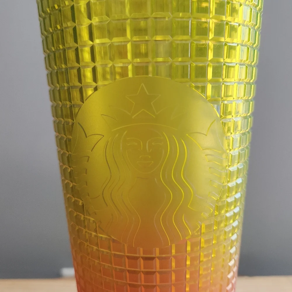 Starbucks 2022 Pink and Yellow Gradient Tumbler